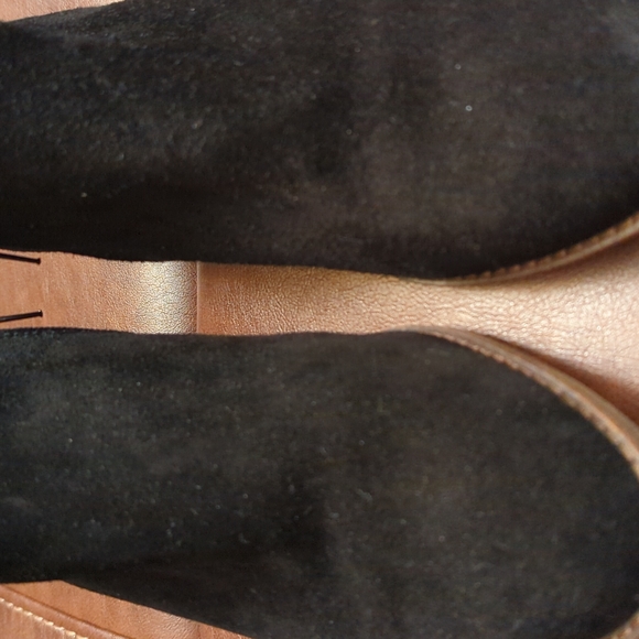 Lucky Brand Black Suede Ankle Booties - Picture 2 of 7